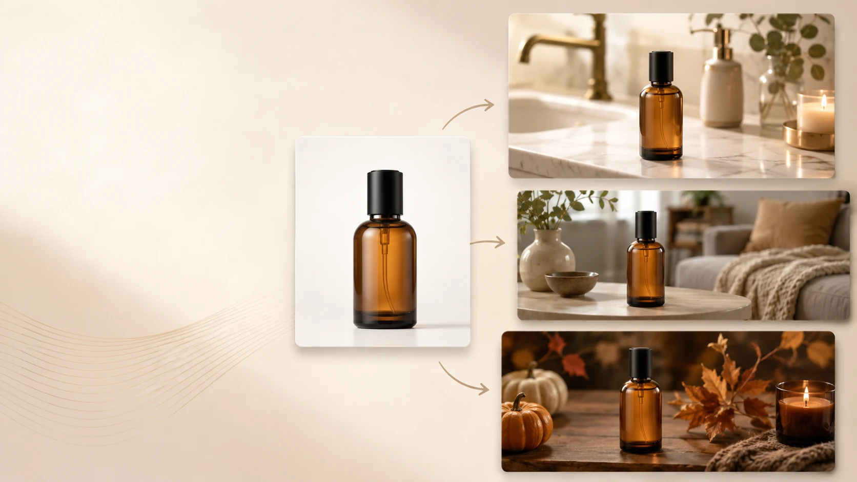 AI tool for generating lifestyle product images from one product photo