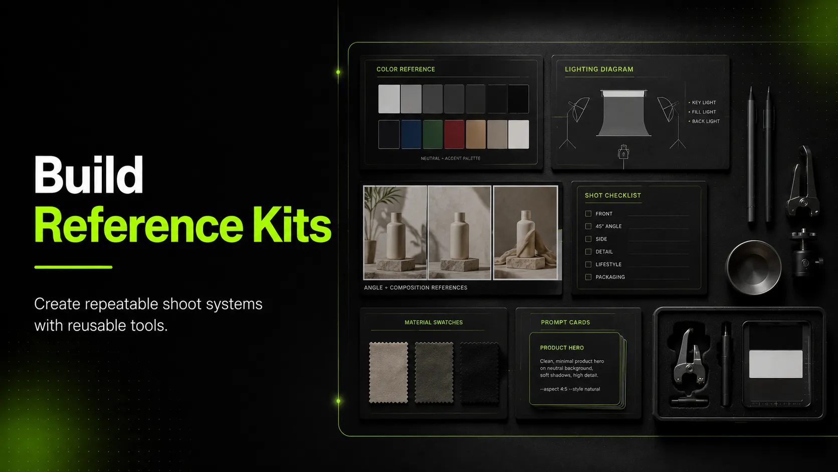 How to Build Reusable Reference Kits for Repeatable Product Shoots