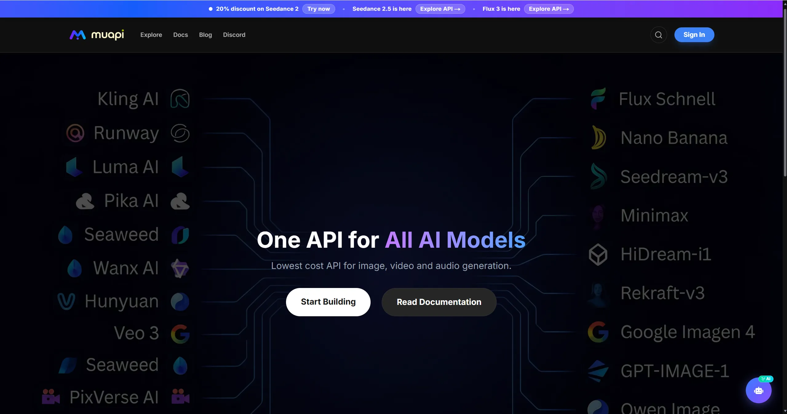MuAPI homepage
