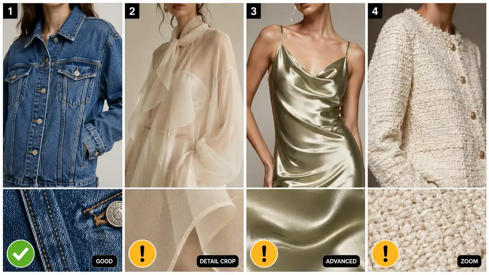 Fabric texture and material fidelity