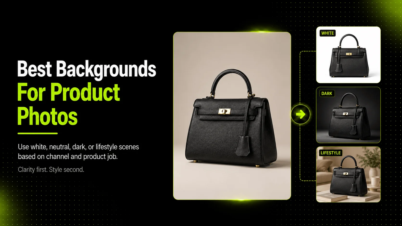 Common background colors for ecommerce product photography