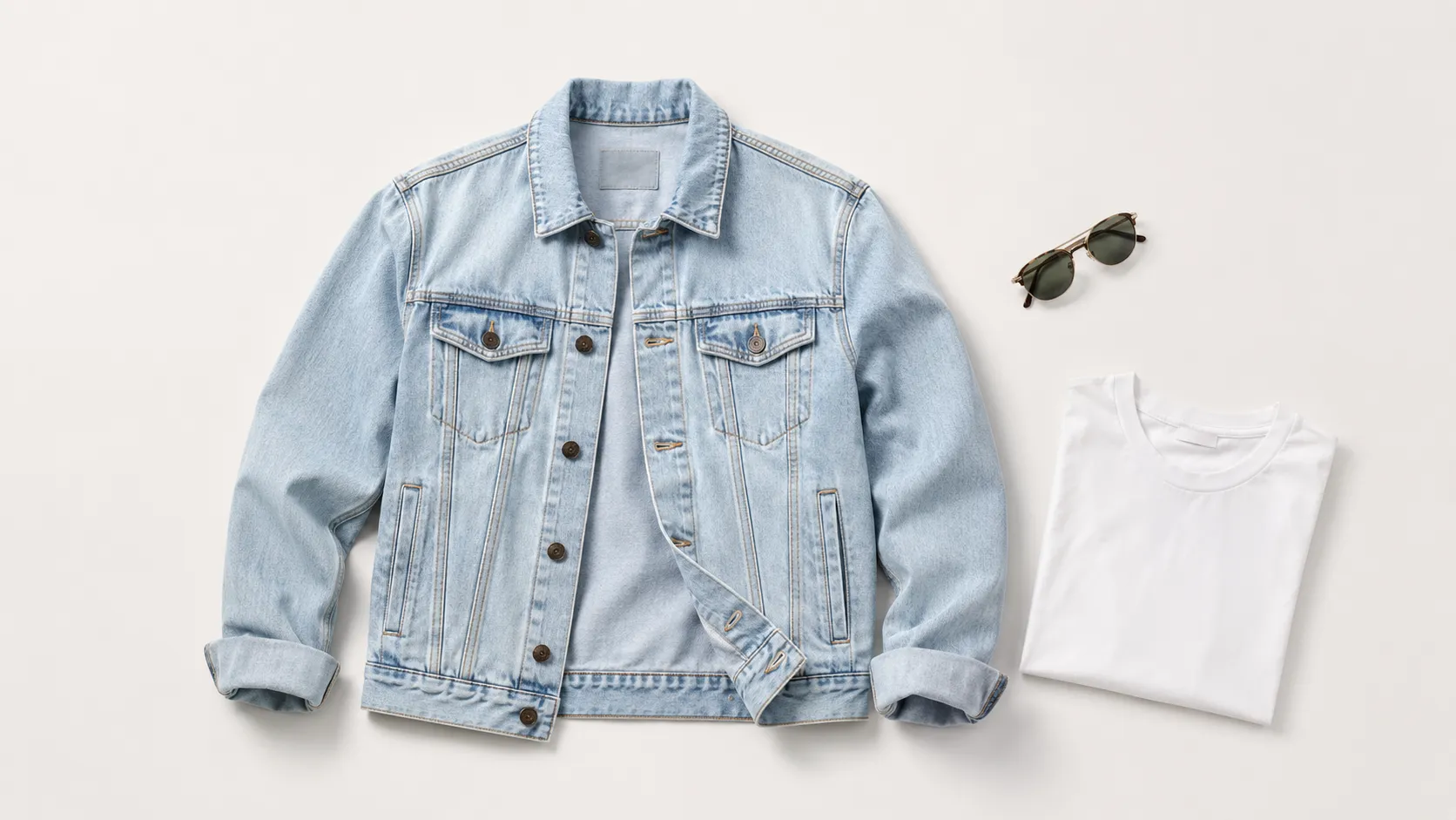 apparel flat lay for ecommerce catalog