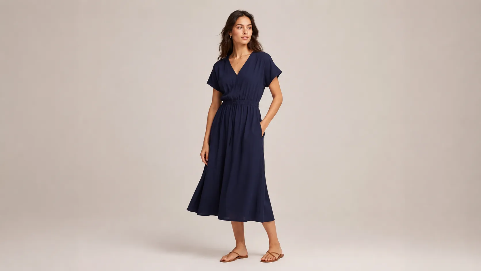 on model fashion product photo