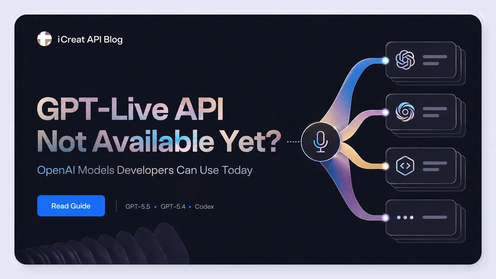 GPT-Live API Not Available Yet? OpenAI Models Developers Can Use Today